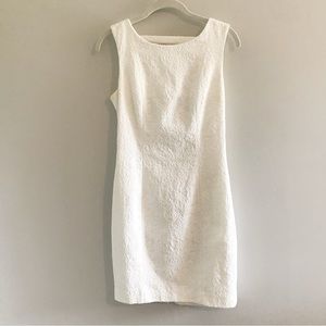 H&M White Lace Shift Dress Sz 8